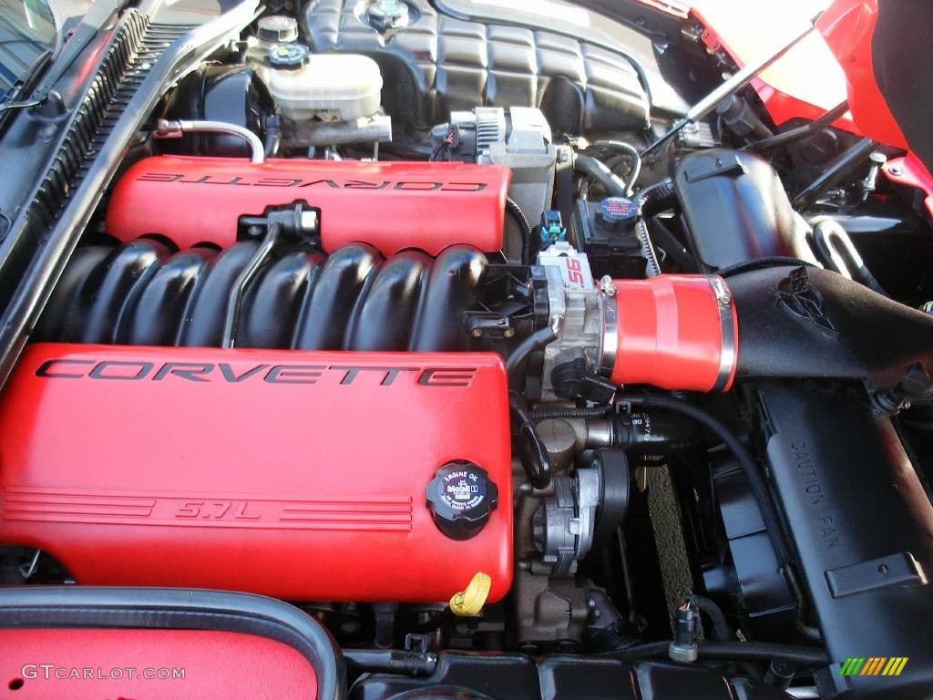 2001 Chevrolet Corvette Z06 5.7 Liter OHV 16-Valve LS6 V8 Engine Photo #57978371