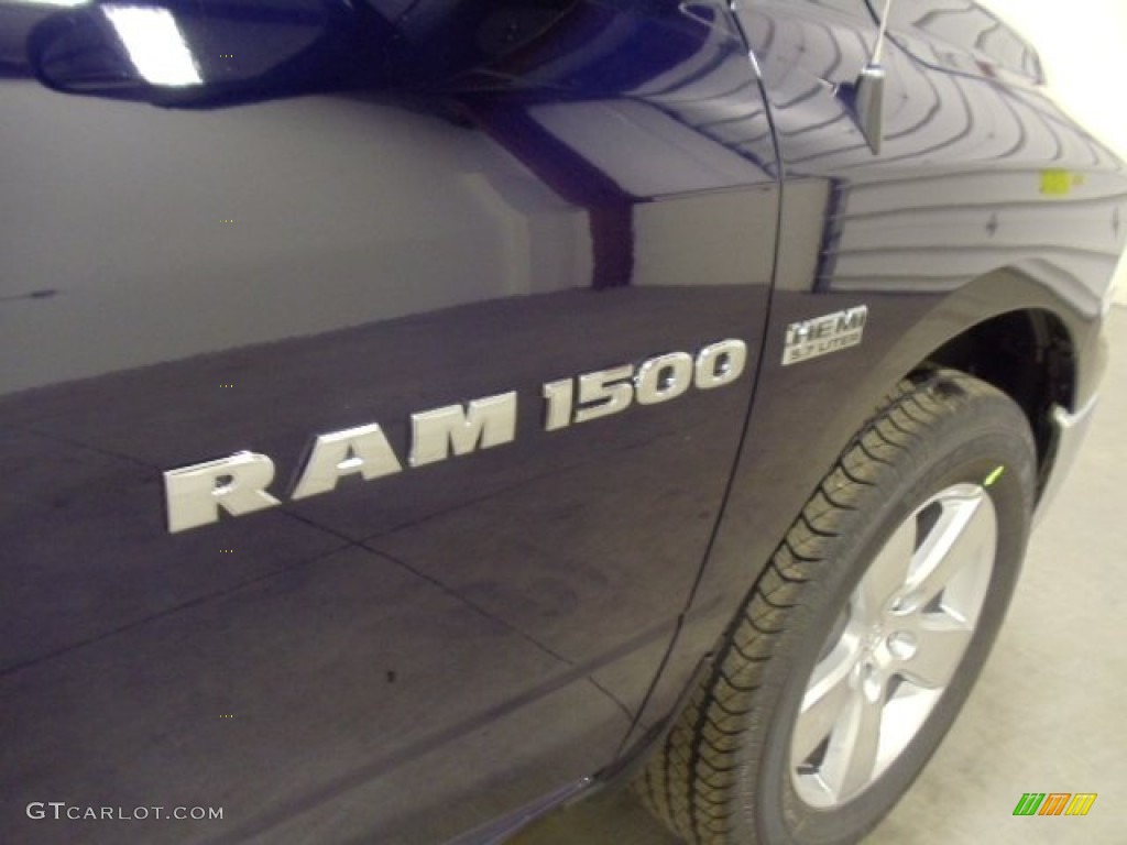 2012 Ram 1500 Big Horn Quad Cab 4x4 - Midnight Blue Pearl / Dark Slate Gray/Medium Graystone photo #28