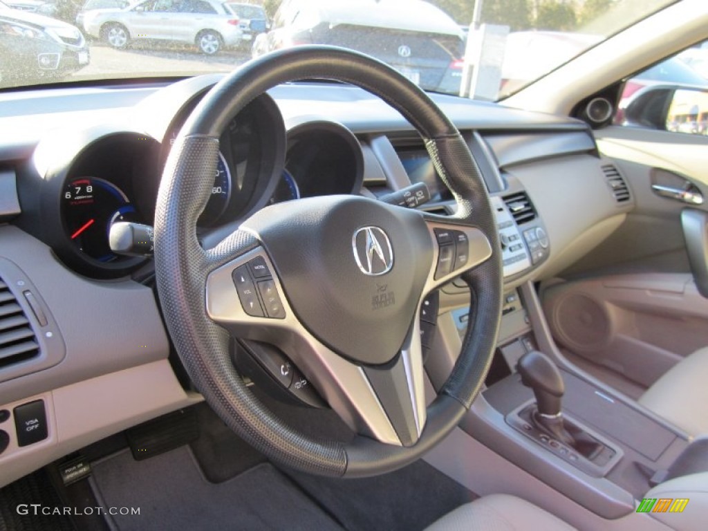 2010 Acura RDX SH-AWD Taupe Steering Wheel Photo #57979103