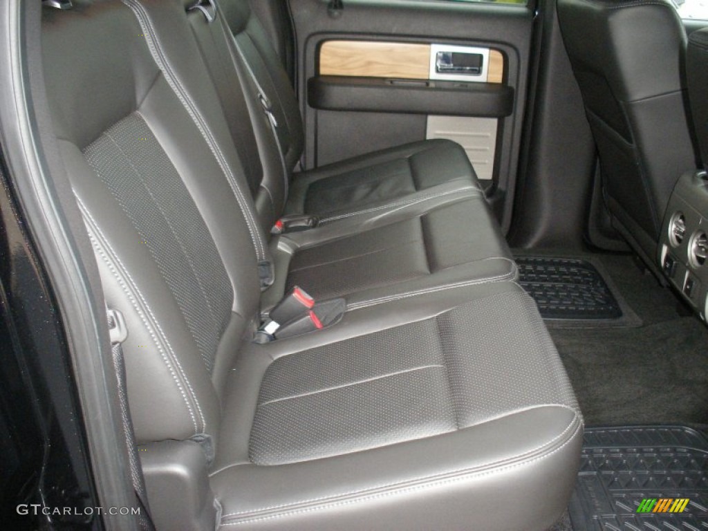 Black Interior 2011 Ford F150 Lariat SuperCrew 4x4 Photo #57981623