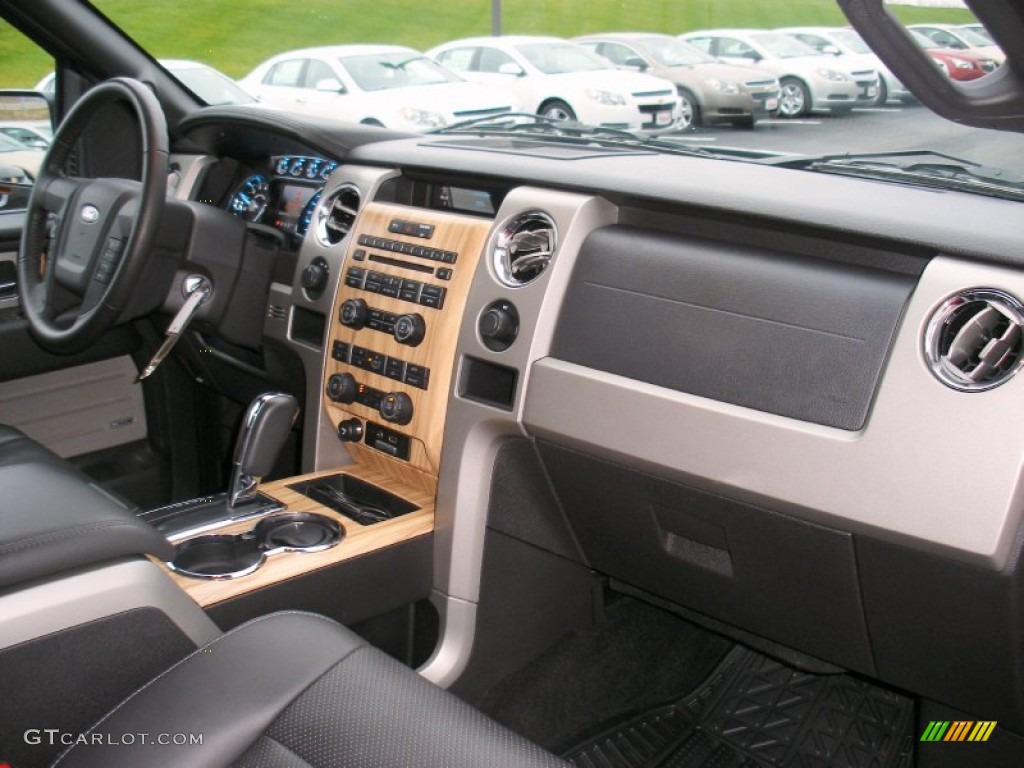 2011 Ford F150 Lariat SuperCrew 4x4 Black Dashboard Photo #57981657