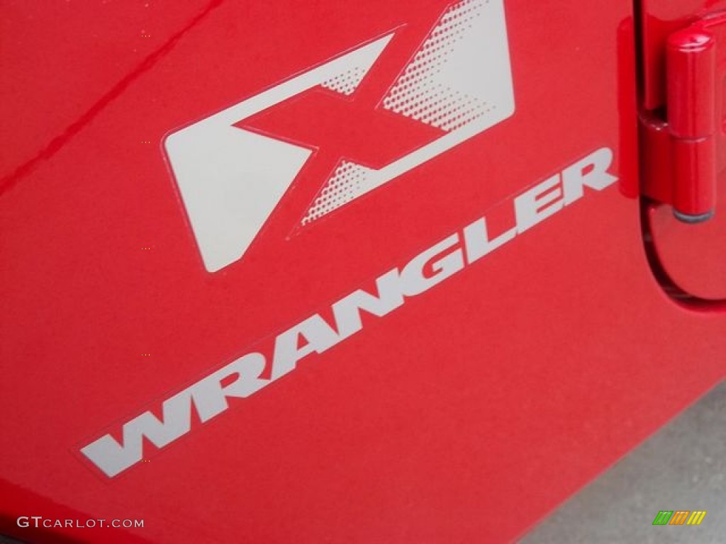 2008 Wrangler X 4x4 - Flame Red / Dark Slate Gray/Medium Slate Gray photo #16