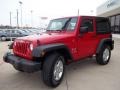 2008 Flame Red Jeep Wrangler X 4x4  photo #19