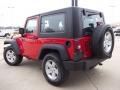 2008 Flame Red Jeep Wrangler X 4x4  photo #21