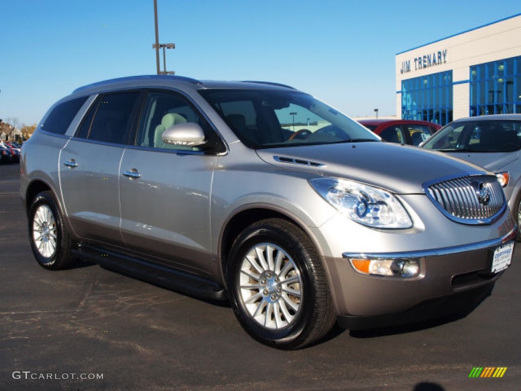 2008 Enclave CXL AWD - Platinum Metallic / Titanium/Dark Titanium photo #2