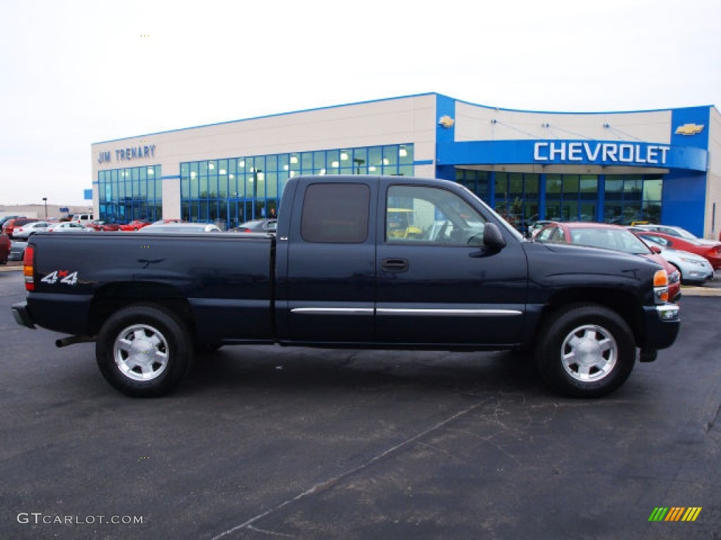 2006 Sierra 1500 SLE Extended Cab 4x4 - Deep Blue Metallic / Dark Pewter photo #1