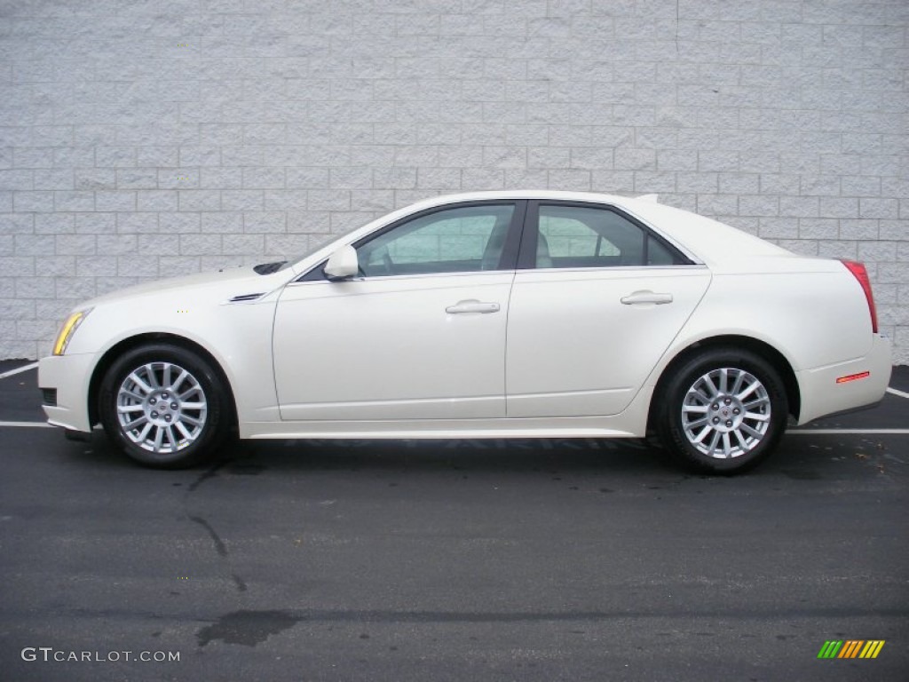 White Diamond Tricoat 2010 Cadillac CTS 4 3.0 AWD Sedan Exterior Photo #57983366