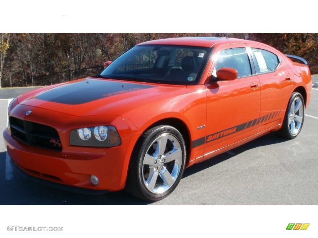 2008 Charger R/T Daytona - HEMI Orange Pearl / Dark Slate Gray photo #1