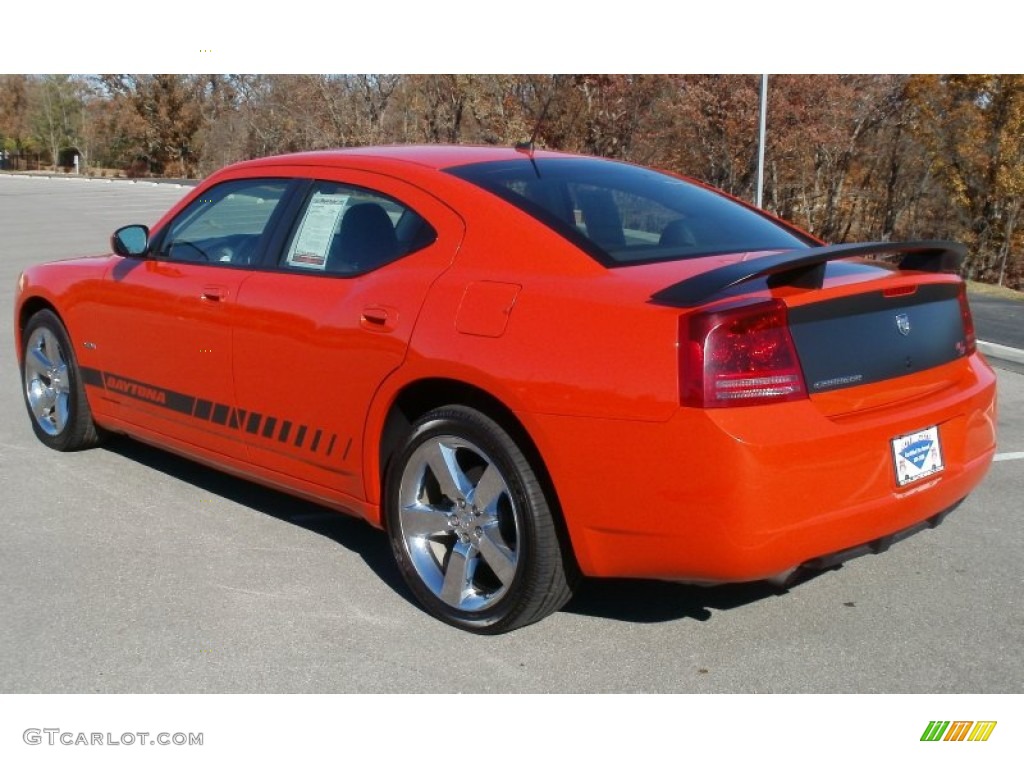 2008 Charger R/T Daytona - HEMI Orange Pearl / Dark Slate Gray photo #5