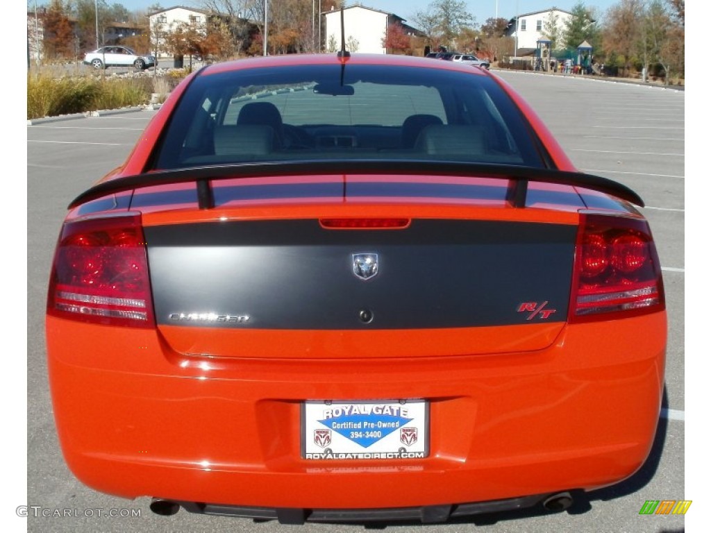 2008 Charger R/T Daytona - HEMI Orange Pearl / Dark Slate Gray photo #6