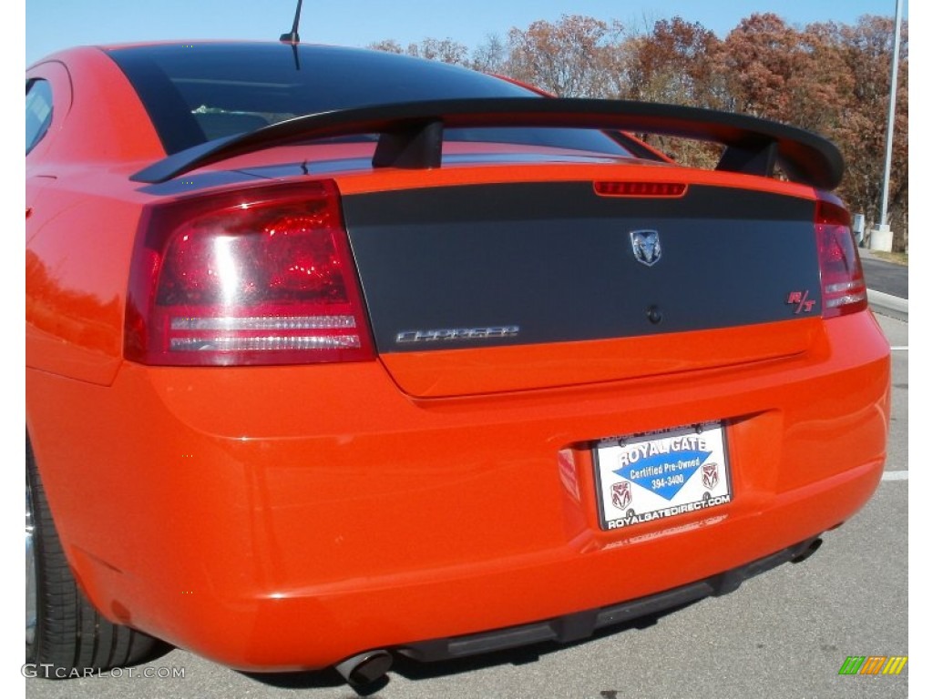 2008 Charger R/T Daytona - HEMI Orange Pearl / Dark Slate Gray photo #7