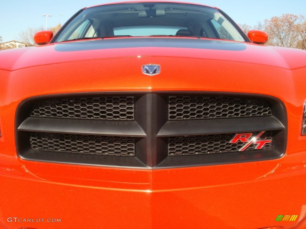 2008 Charger R/T Daytona - HEMI Orange Pearl / Dark Slate Gray photo #11