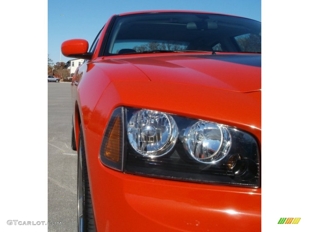 2008 Charger R/T Daytona - HEMI Orange Pearl / Dark Slate Gray photo #12