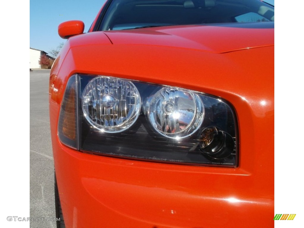 2008 Charger R/T Daytona - HEMI Orange Pearl / Dark Slate Gray photo #13