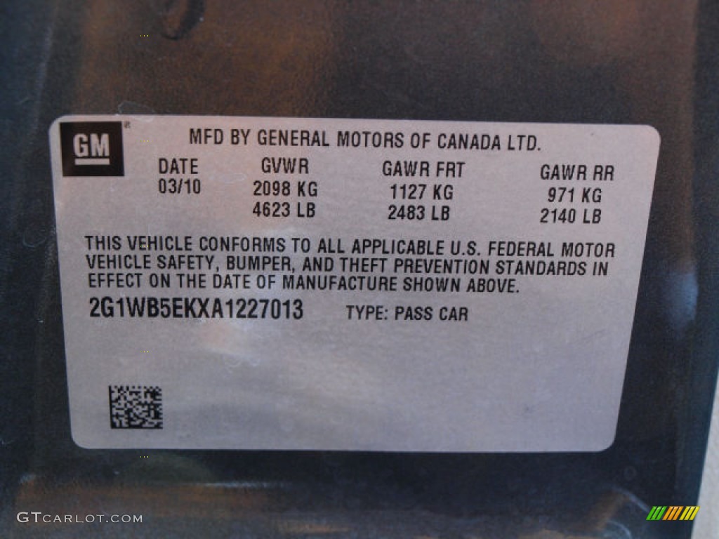 2010 Impala LT - Cyber Gray Metallic / Neutral photo #17