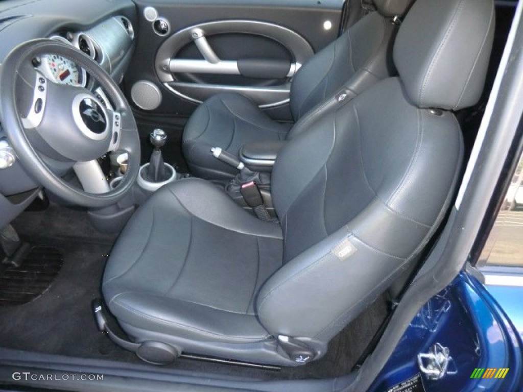 Panther Black Interior 2003 Mini Cooper S Hardtop Photo #57986207
