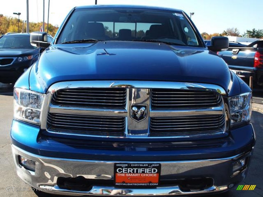 2010 Ram 1500 Big Horn Crew Cab - Deep Water Blue Pearl / Dark Slate/Medium Graystone photo #8