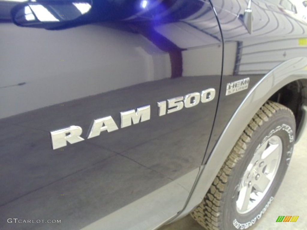 2012 Ram 1500 Outdoorsman Crew Cab 4x4 - Midnight Blue Pearl / Dark Slate Gray/Medium Graystone photo #28