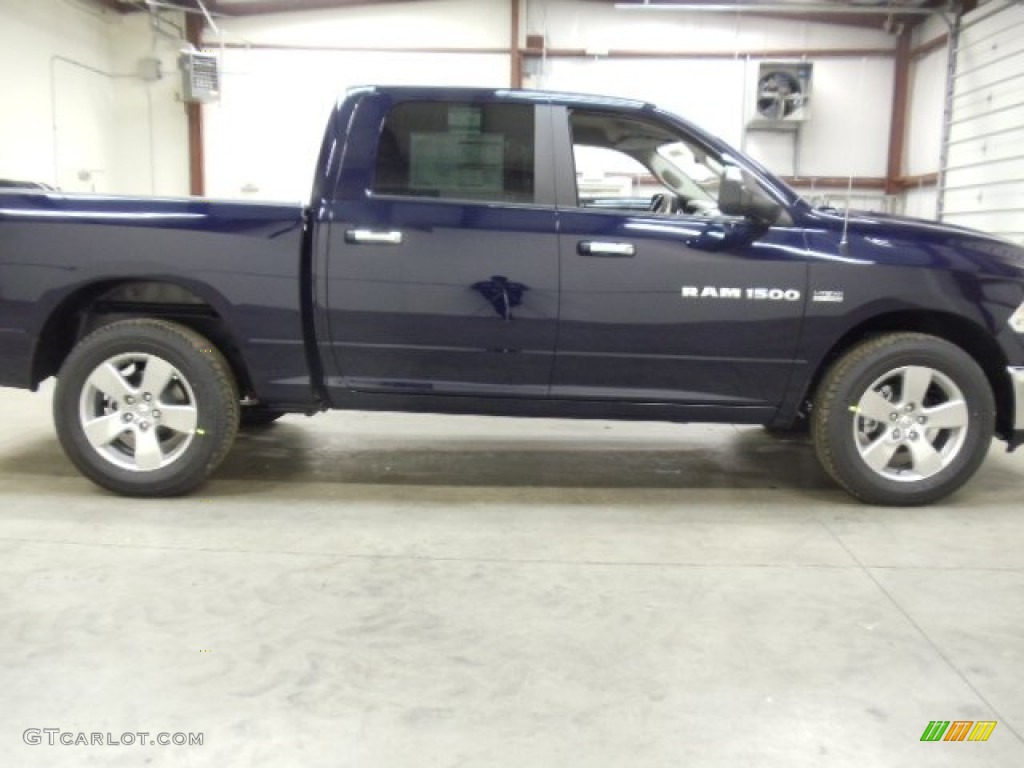 2012 Ram 1500 Big Horn Crew Cab 4x4 - Midnight Blue Pearl / Dark Slate Gray/Medium Graystone photo #6