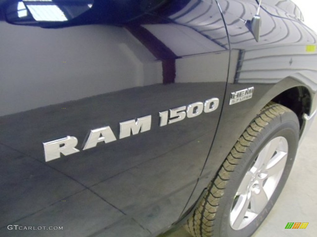 2012 Ram 1500 Big Horn Crew Cab 4x4 - Midnight Blue Pearl / Dark Slate Gray/Medium Graystone photo #27