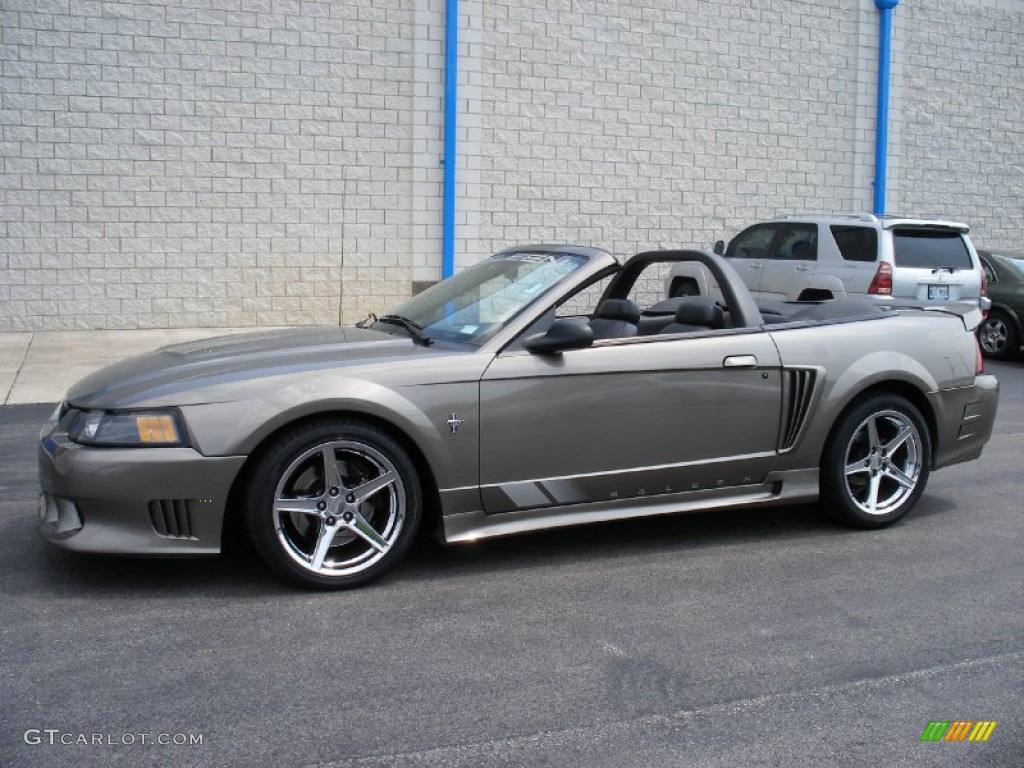 2001 Mustang Saleen S281 Supercharged Convertible - Mineral Grey Metallic / Dark Charcoal photo #6