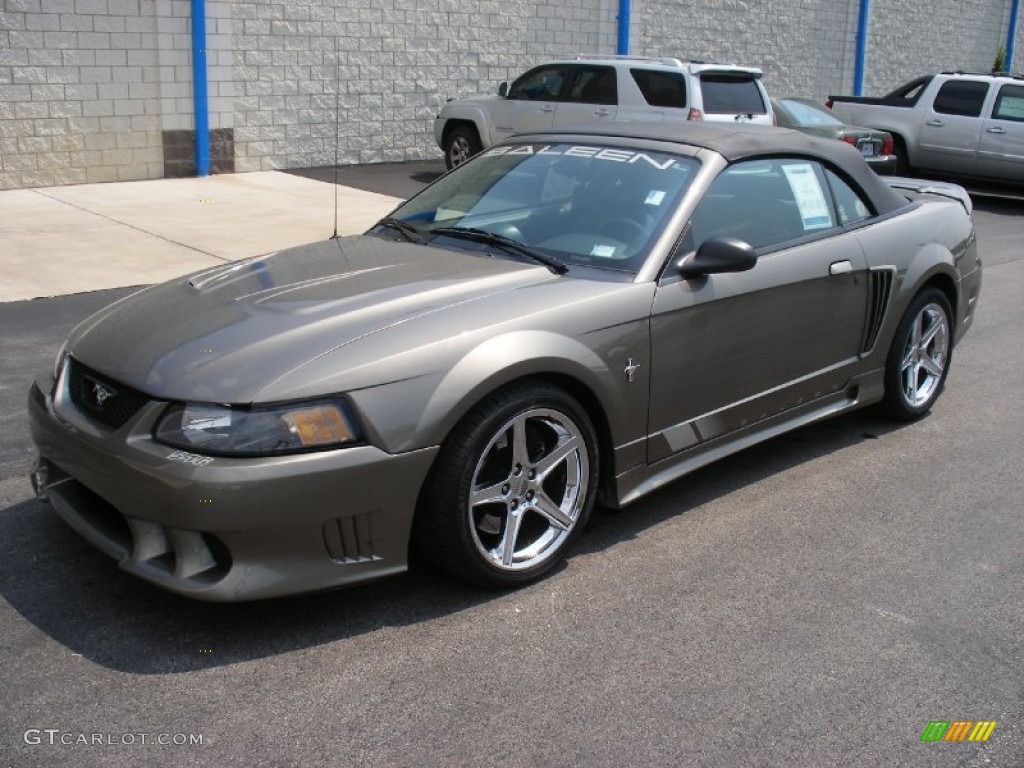 2001 Mustang Saleen S281 Supercharged Convertible - Mineral Grey Metallic / Dark Charcoal photo #7