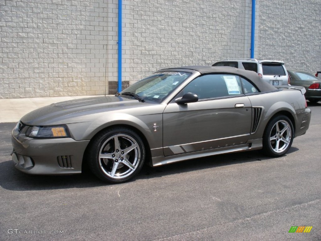 2001 Mustang Saleen S281 Supercharged Convertible - Mineral Grey Metallic / Dark Charcoal photo #13