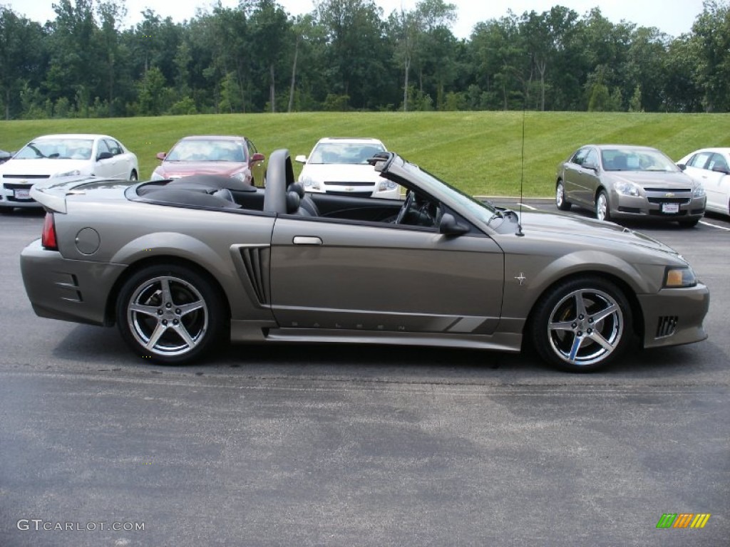 2001 Mustang Saleen S281 Supercharged Convertible - Mineral Grey Metallic / Dark Charcoal photo #15