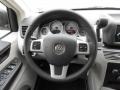Aero Gray 2012 Volkswagen Routan S Steering Wheel