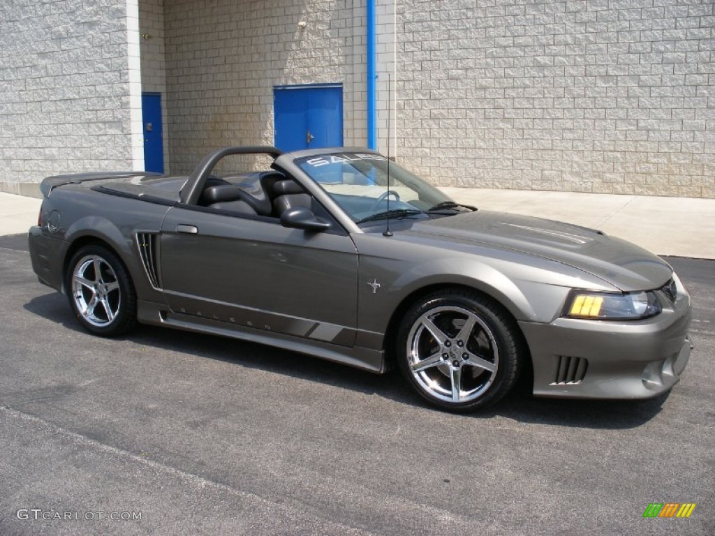 2001 Mustang Saleen S281 Supercharged Convertible - Mineral Grey Metallic / Dark Charcoal photo #19