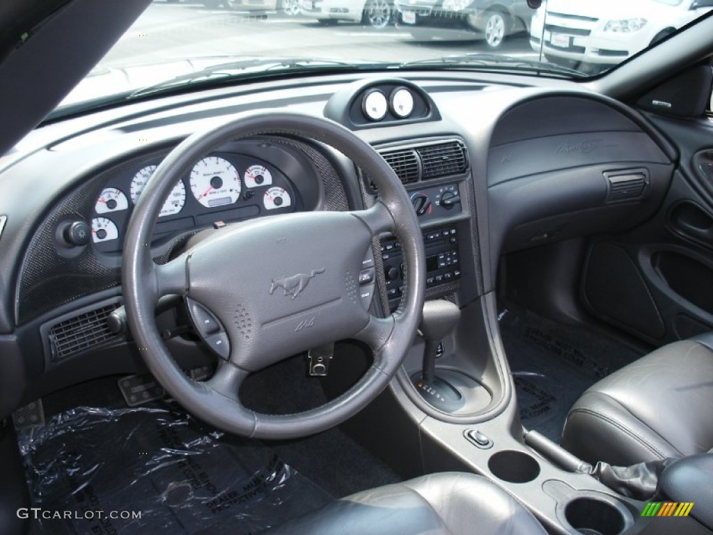 Dark Charcoal Interior 2001 Ford Mustang Saleen S281 Supercharged Convertible Photo #57990773
