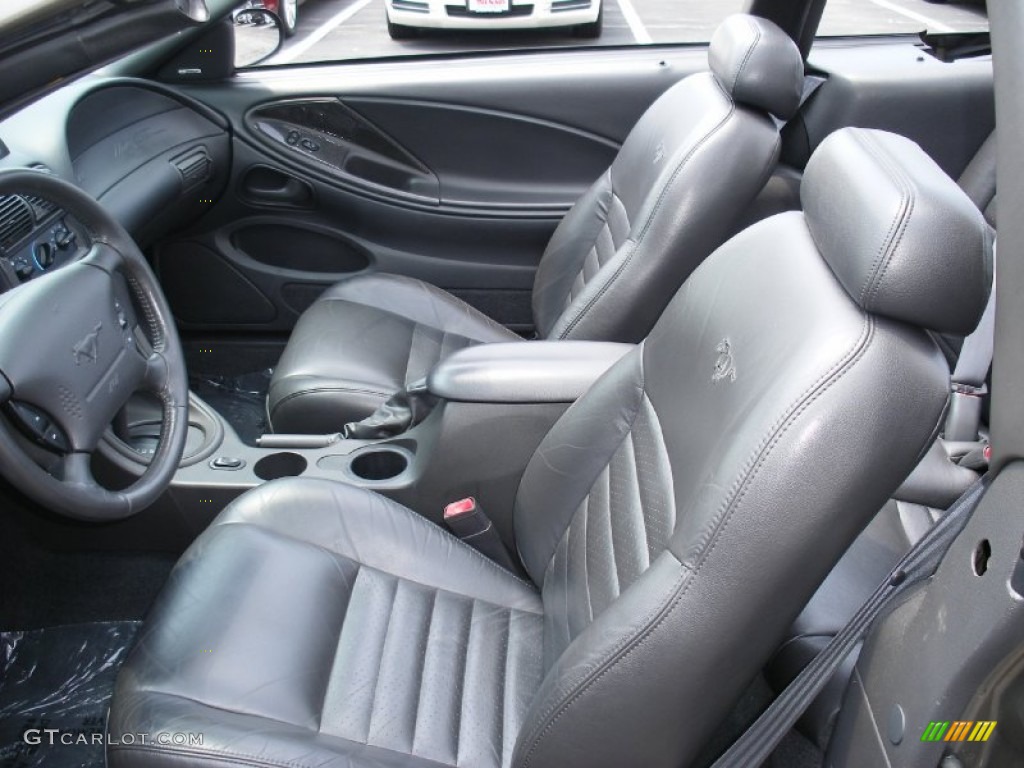 2001 Mustang Saleen S281 Supercharged Convertible - Mineral Grey Metallic / Dark Charcoal photo #30