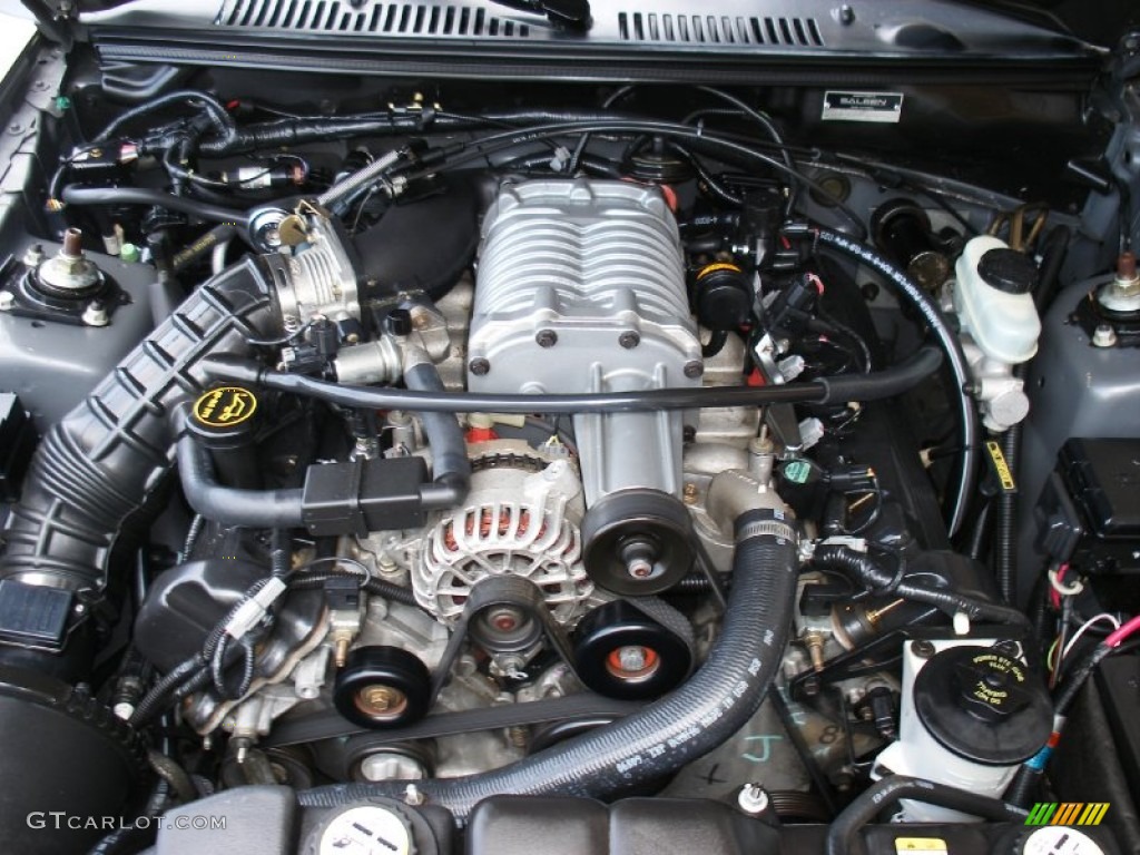 2001 Ford Mustang Saleen S281 Supercharged Convertible Engine Photos