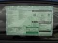 2012 Volkswagen Beetle Turbo Window Sticker