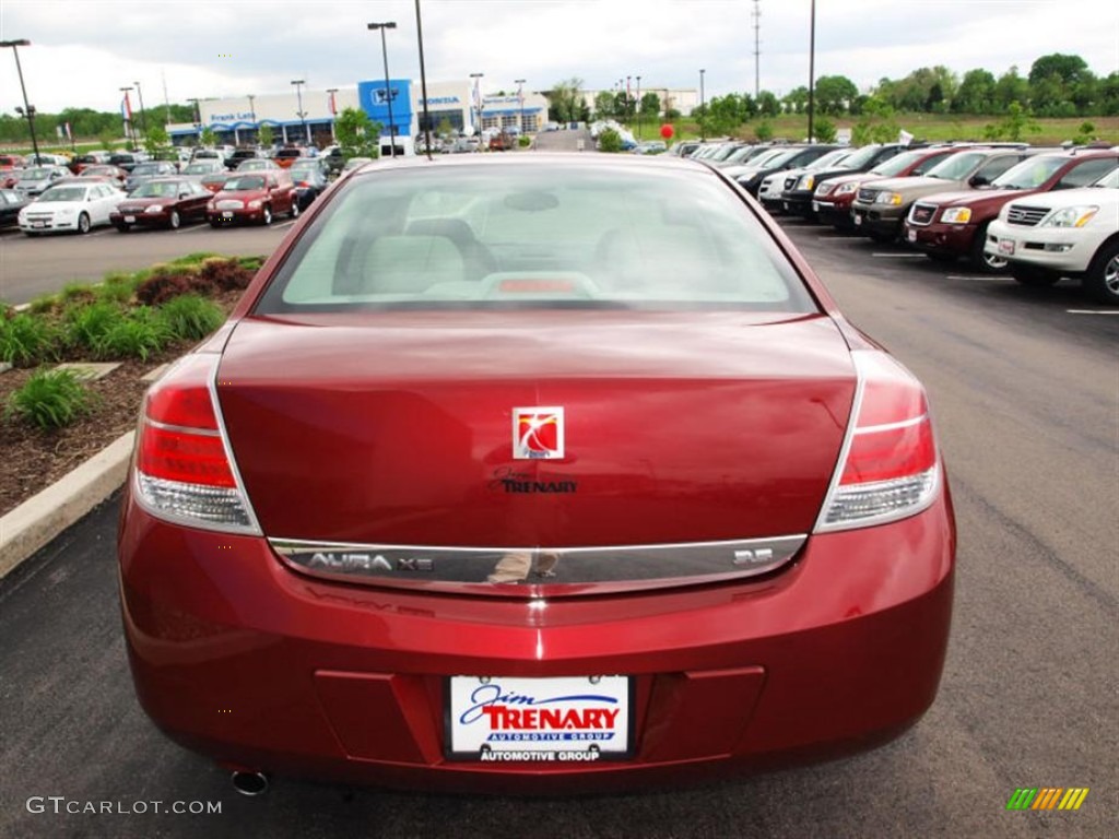 2008 Aura XE 3.5 - Red Jewel / Gray photo #6