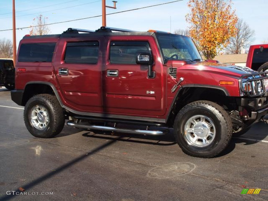 2007 H2 SUV - Twilight Maroon Metallic / Ebony Black photo #2