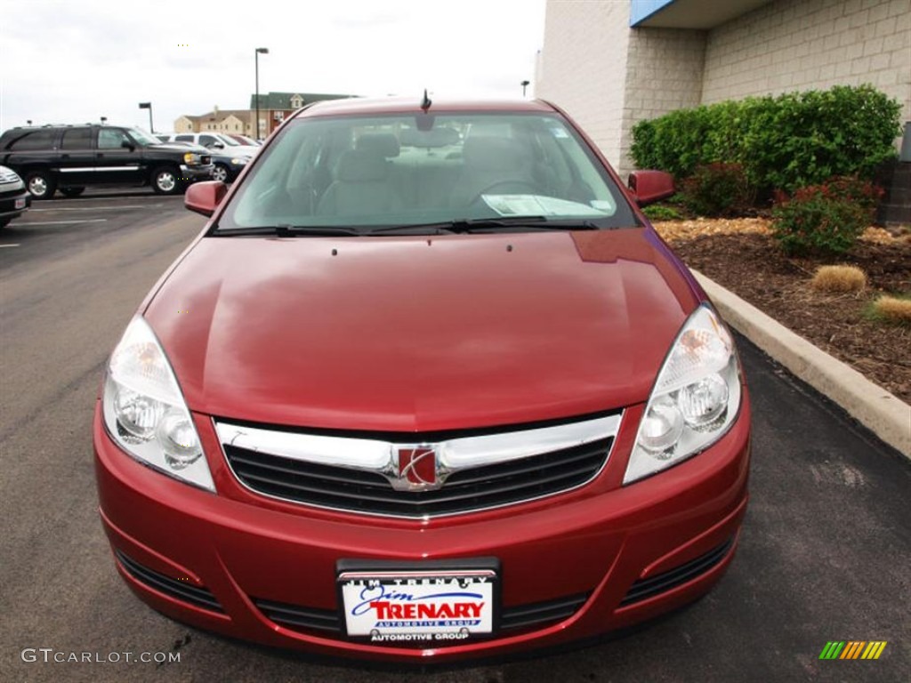 2008 Aura XE 3.5 - Red Jewel / Gray photo #8