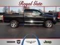 2008 Brilliant Black Crystal Pearl Dodge Ram 1500 Laramie Quad Cab 4x4  photo #1