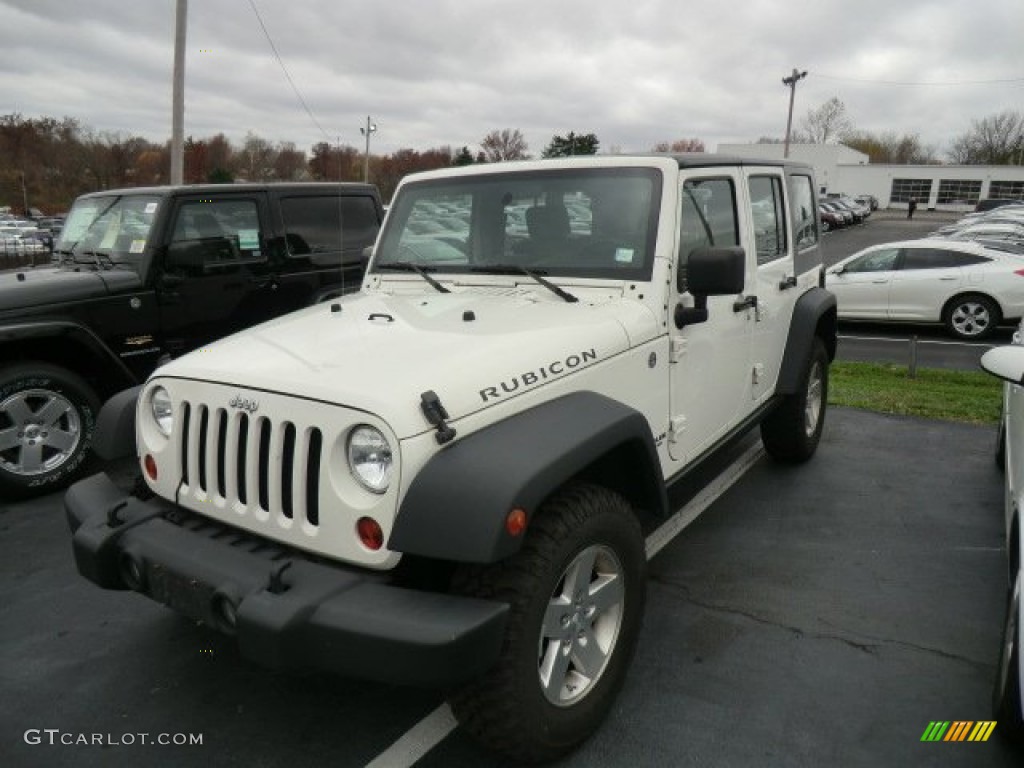 2008 Wrangler Unlimited Rubicon 4x4 - Stone White / Dark Slate Gray/Med Slate Gray photo #1