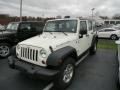 2008 Stone White Jeep Wrangler Unlimited Rubicon 4x4  photo #1