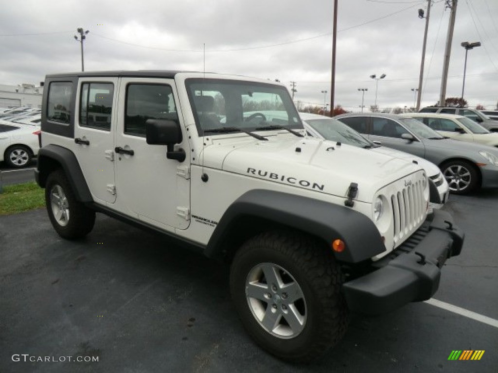 Stone White 2008 Jeep Wrangler Unlimited Rubicon 4x4 Exterior Photo #57993404