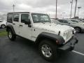 2008 Stone White Jeep Wrangler Unlimited Rubicon 4x4  photo #3