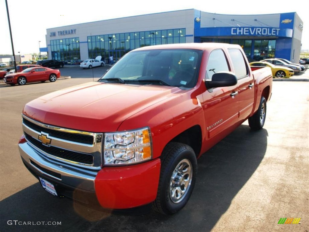 2009 Silverado 1500 LT Crew Cab - Victory Red / Ebony photo #8