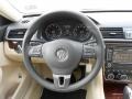 Cornsilk Beige Steering Wheel Photo for 2012 Volkswagen Passat #57993924