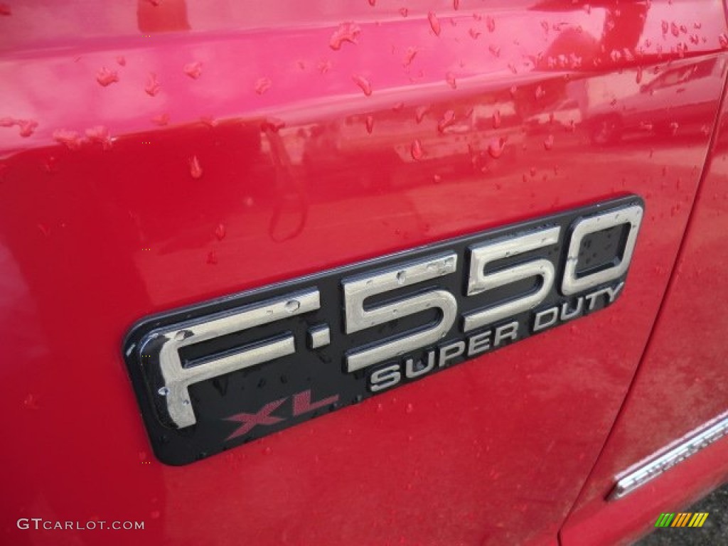 2004 F550 Super Duty XL Regular Cab 4x4 Stake Truck - Red / Medium Flint photo #7