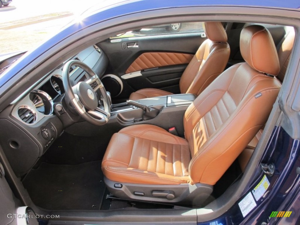 Saddle Interior 2010 Ford Mustang V6 Premium Coupe Photo #57997820
