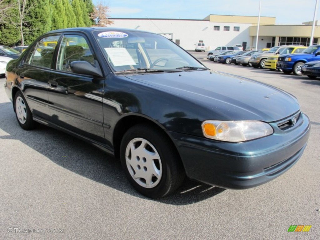 1999 Corolla CE - Dark Emerald Pearl / Pebble Beige photo #4