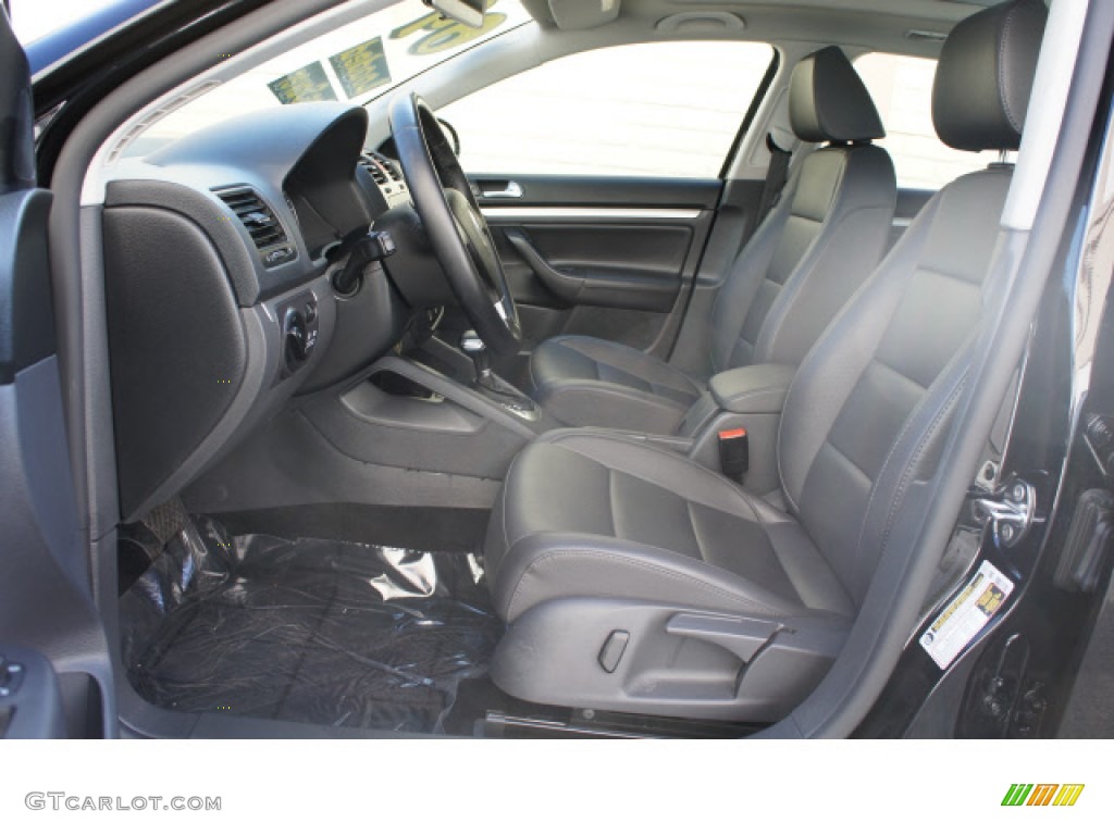 Anthracite Interior 2009 Volkswagen Jetta TDI SportWagen Photo #57998732