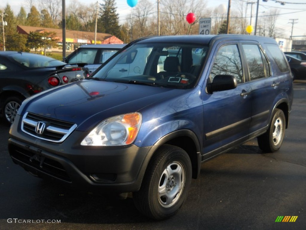 2002 CR-V LX 4WD - Eternal Blue Pearl / Black photo #1