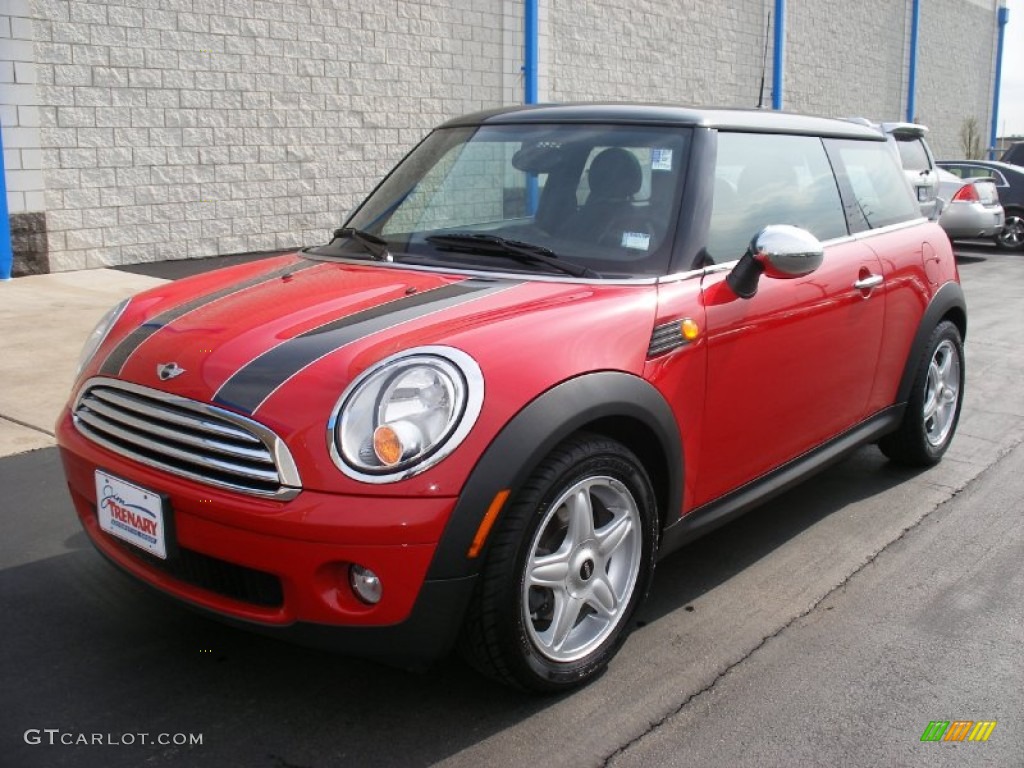 2007 Cooper Hardtop - Chili Red / Carbon Black/Black photo #7